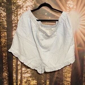 Striped Blue Women's Shorts